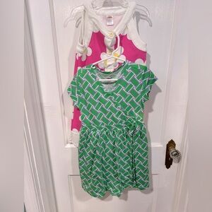 2 beautiful Spring little girls dresses